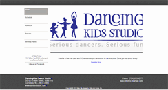 Desktop Screenshot of dancinkidsnc.com